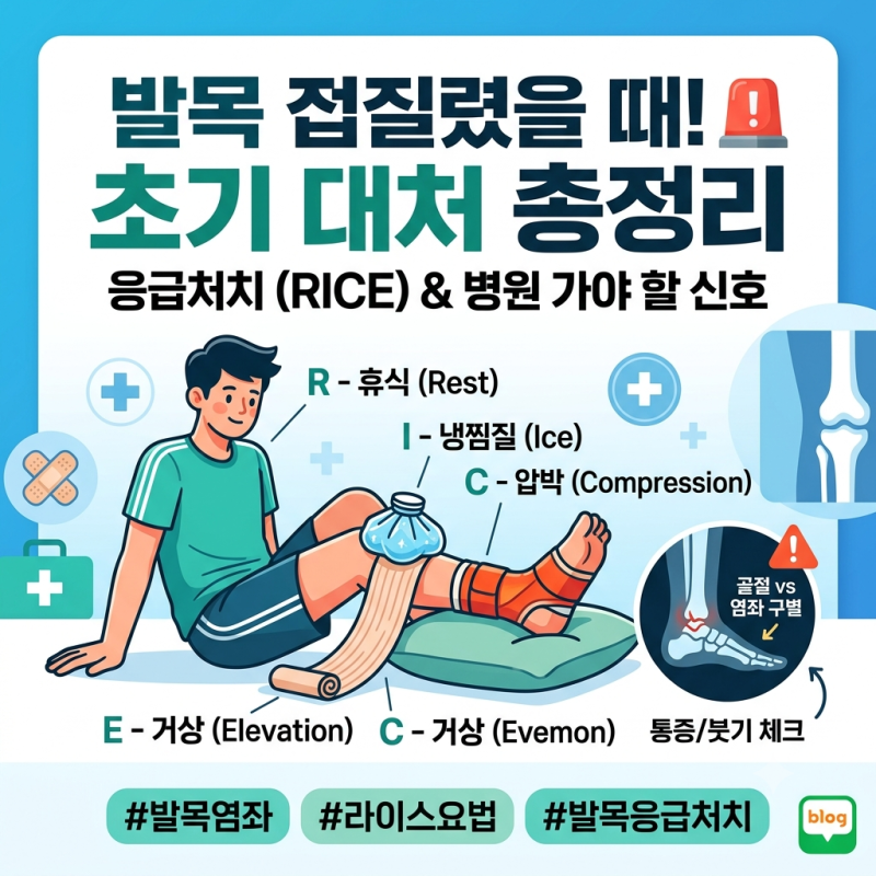 발목 접질렸을 때 붓기와 통증 참으면 안 되는 이유! (feat. 골절 체크리스트)