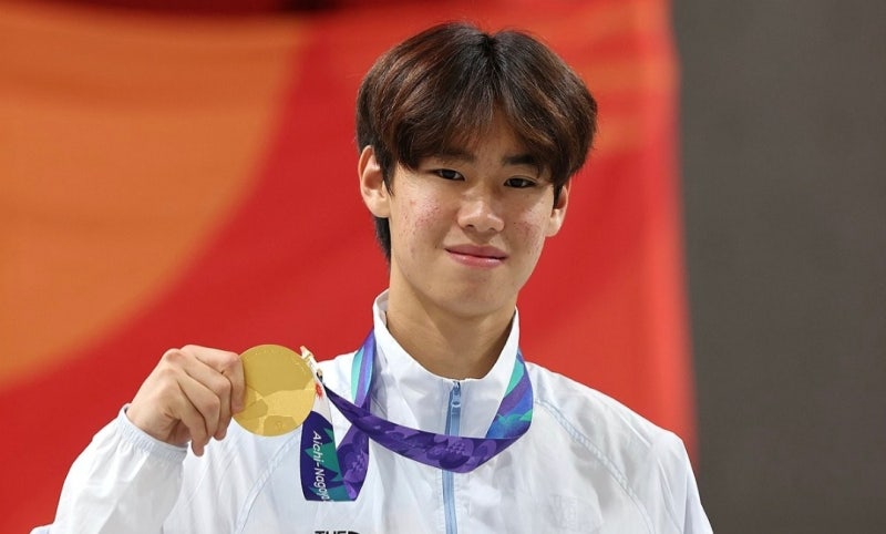 [나고야AG 2026, 스케이트보드 남자 스트리트 결승] 한국 스케이트보드 국가대표 강준이(17·서....