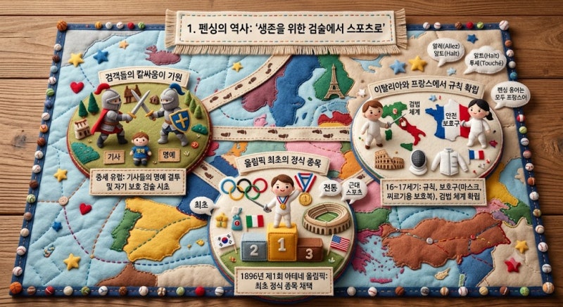 펜싱의 역사와 종목 차이(플뢰레·에페·사브르)! 아시안게임 한국 선수단 역대 성적 총정리