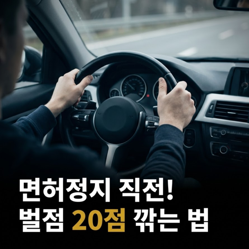 벌점감경교육 신청 방법, 벌점 20점 줄이는 조건과 절차 확인