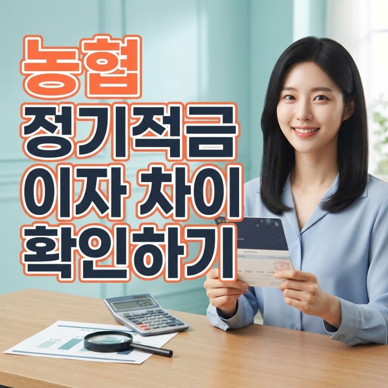 농협 정기적금 같은 50만 원 넣고도 부부 이자가 달랐던 3가지 이유