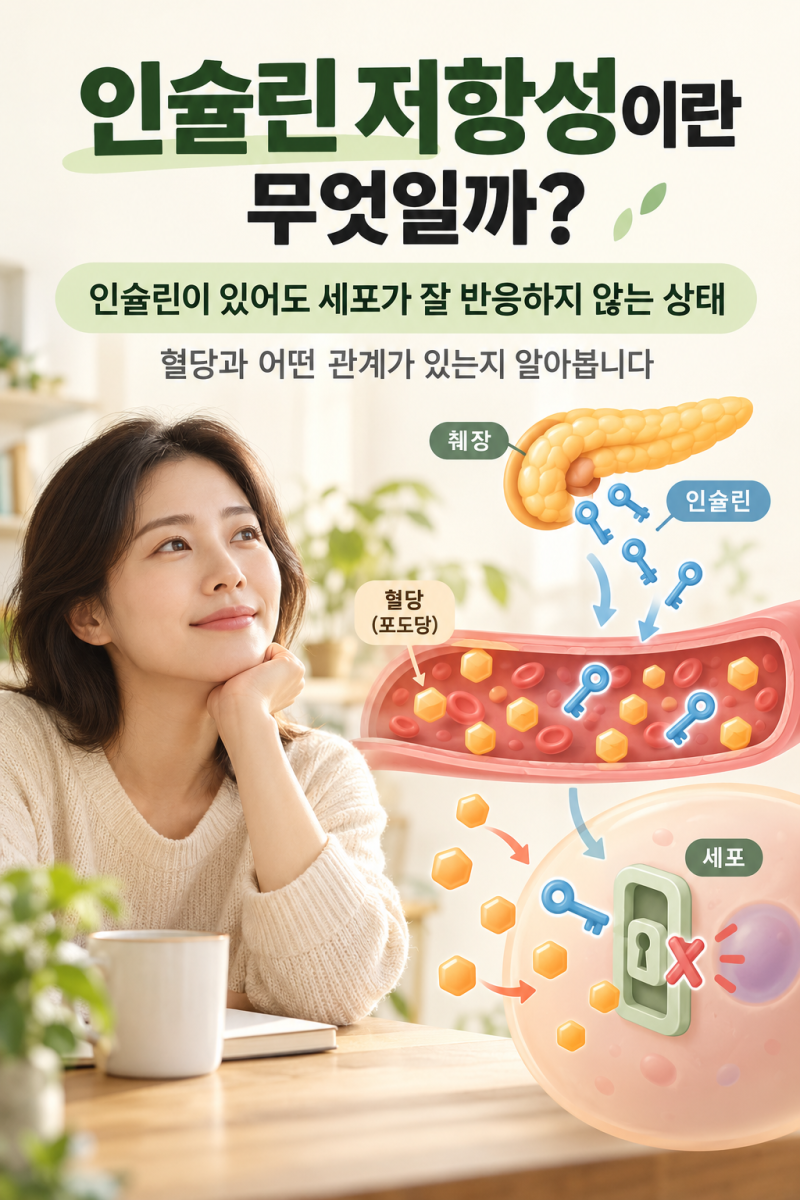 인슐린 저항성이란 무엇일까? 혈당과 어떤 관계가 있을까?