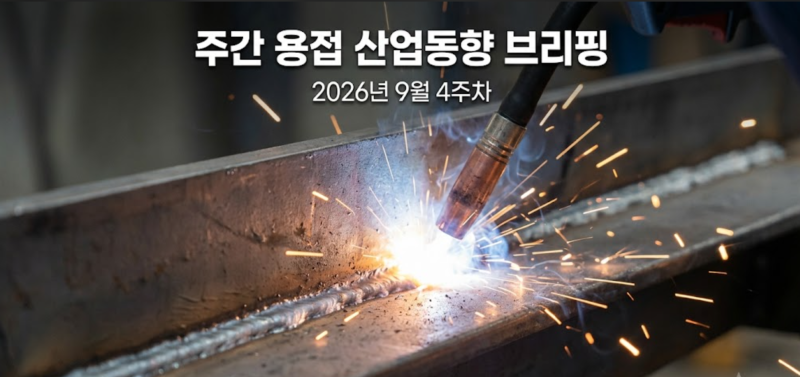 2026년 9월 4주차 용접 산업동향 | IMTS 2026 폐막·조선 빅3 임금협상·협동로봇 시장