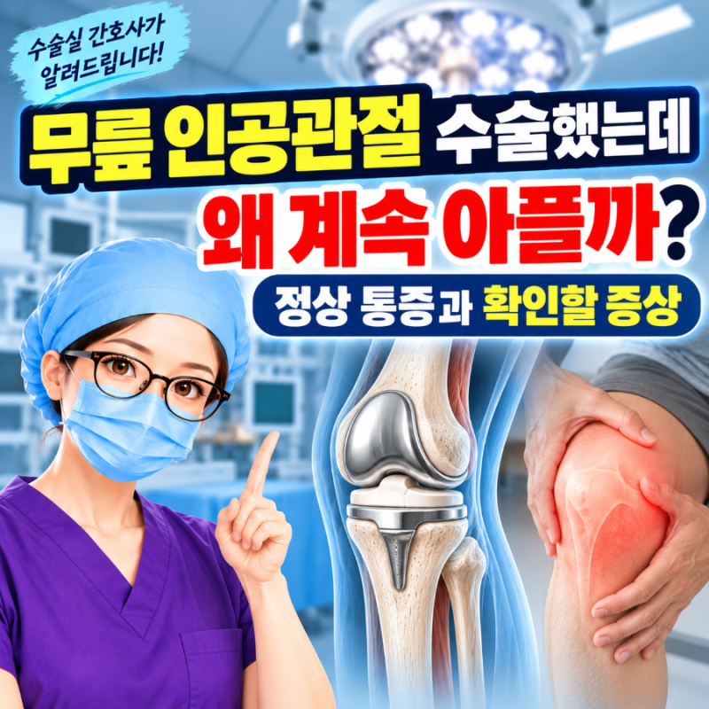 무릎 인공관절 수술했는데 왜 계속 아플까? 정상 통증과 확인할 증상