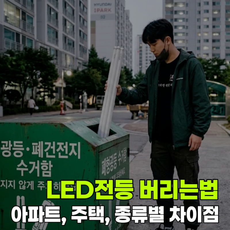 LED 전등 버리는법 - 아파트, 주택에 따른 차이 알아봐요