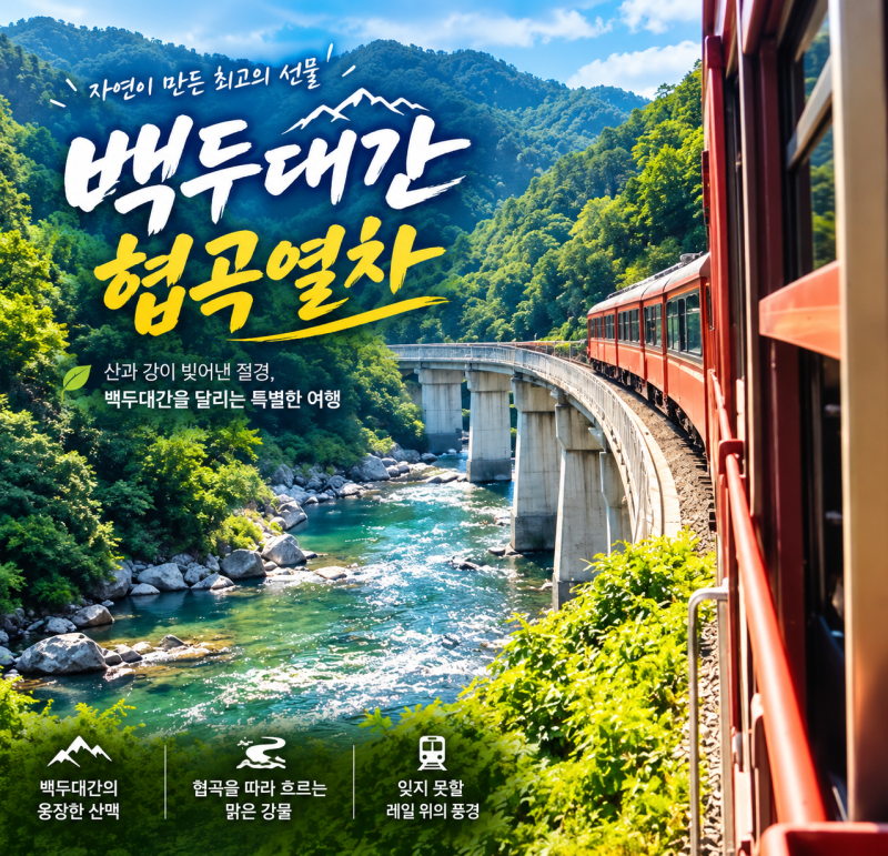 자연이 만든 최고의 선물! 백두대간 협곡열차(V-train) 예매부터 운행 정보까지 총정리