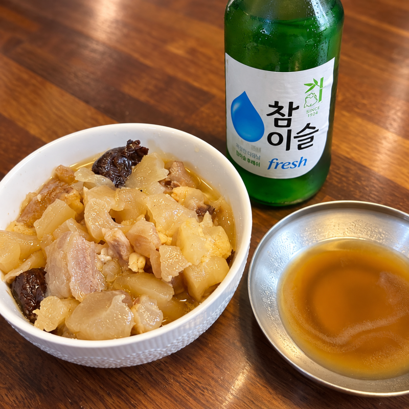 끓는물 10분이면 끝나는 술안주, 시아스 스지도가니 수육 후기