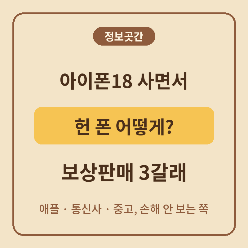 아이폰18 사면서 헌 폰 보상판매? 애플·통신사·중고 셋 중 하나만 손해 안 본다