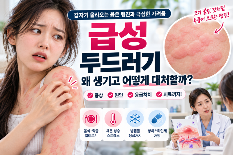 갑자기 온몸에 모기 물린 듯 붉게 부풀어 오르고 가려울 때? 급성 두드러기 원인 & 응급처치 ....