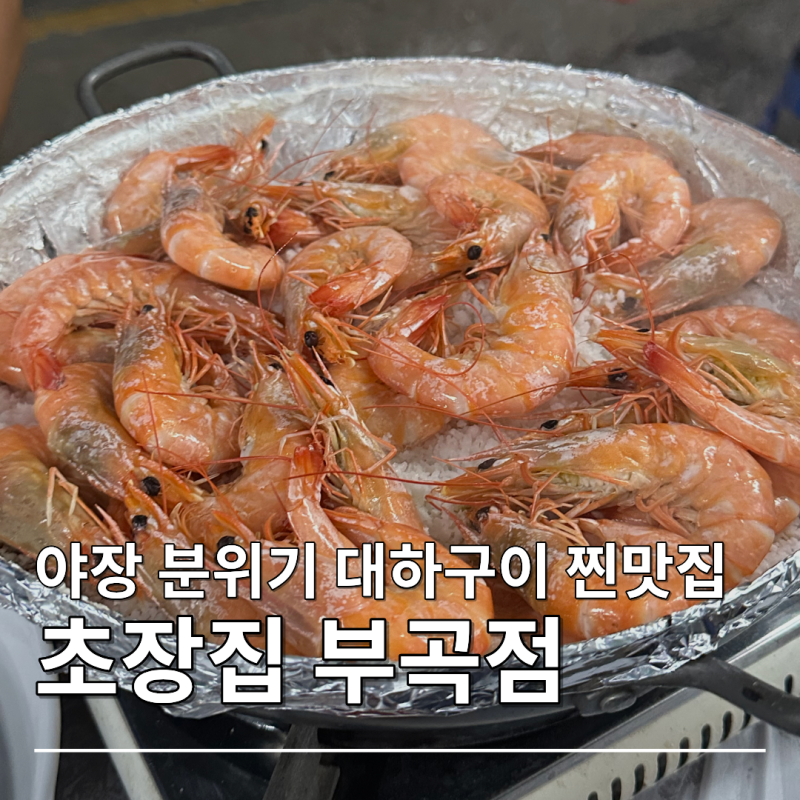 안산 대하구이 야장 맛집, 초장집 부곡점 왕새우구이