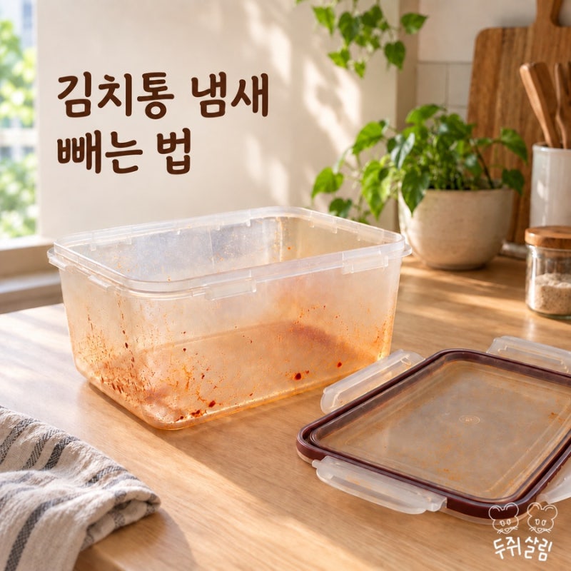 김치통 냄새 빼는 법, 버리기 전에 해볼 간단한 관리 방법