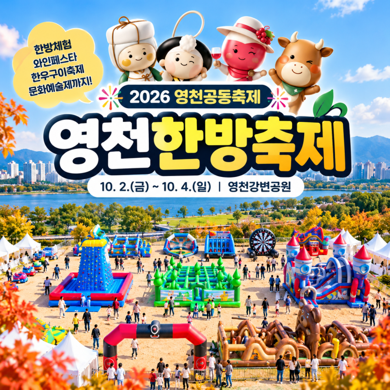 2026 영천 한방축제 일정 주차 아이랑 체험 먹거리 총정리