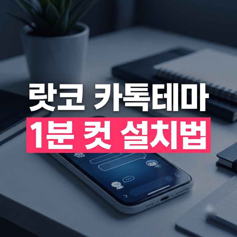 랏코 카톡테마 추천과 설치법: 아이폰 안드로이드 총정리