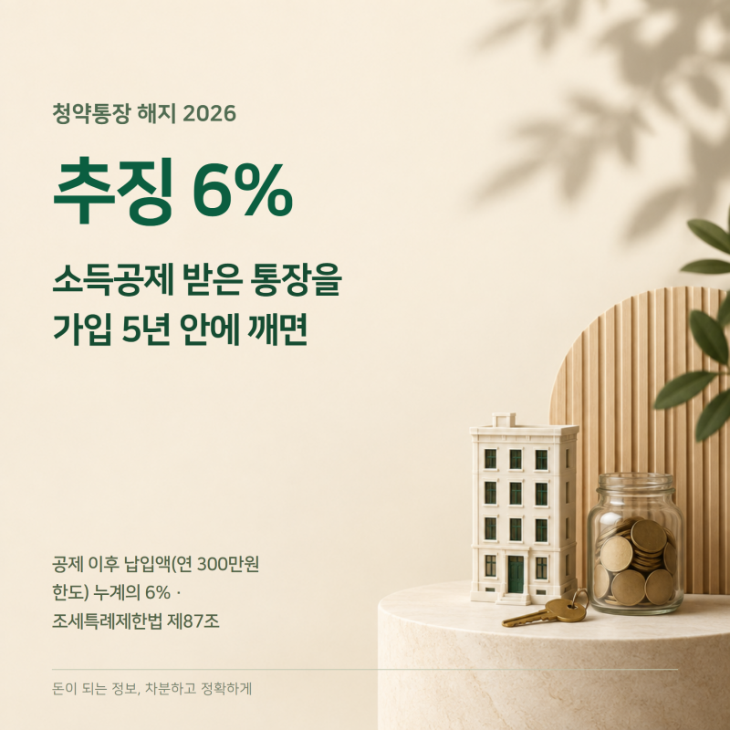 청약통장 해지하면 6% 추징, 가입 5년 안이면 — 청약통장 해지방법·해지 불이익·소득공제 ....