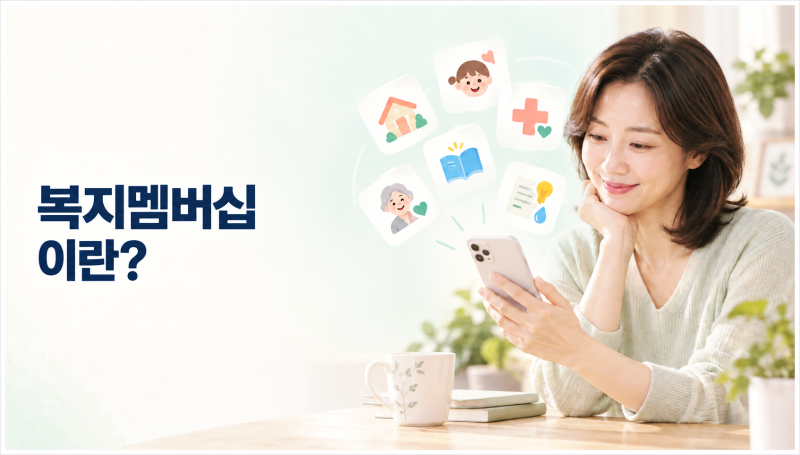 내가 받을 수 있는 복지혜택은? 복지멤버십 가입·조회 방법 총정리