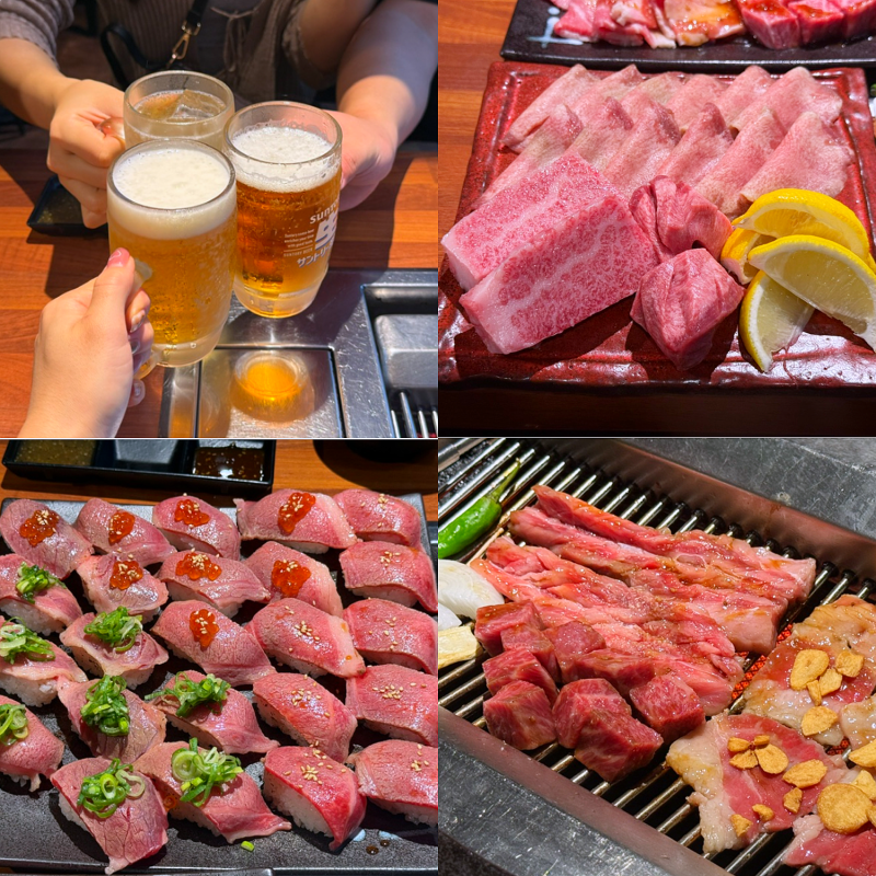 우메다 야키니쿠 무한리필 에이토 와규 야끼니꾸 노미호다이