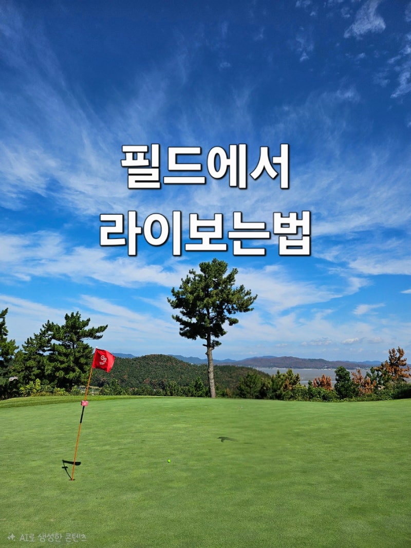 골프장 라이 보는 법, 이제는 감으로만 보지 마세요⛳