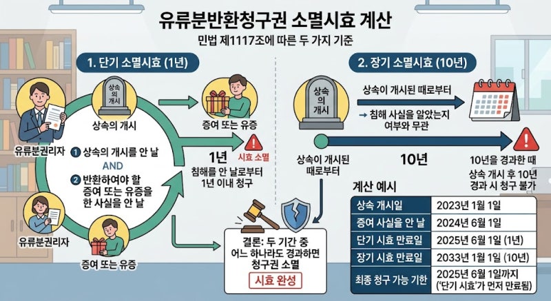 유류분반환청구 소송 필요한 서류 및 소멸시효 계산법: 상속 재산 되찾는 법