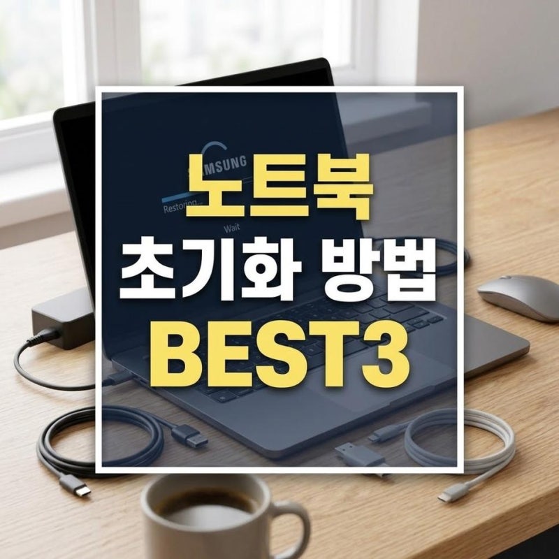 노트북 초기화 방법, 포맷과 윈도우 재설치 설정 순서