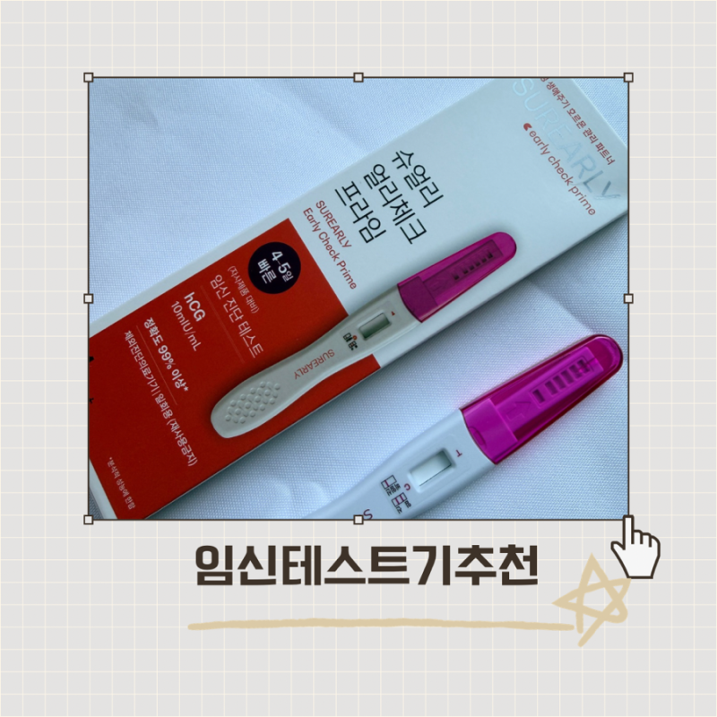임신준비 슈얼리 얼리 임테기 사용시기 후기