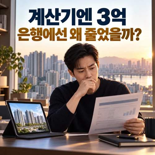 주담대 계산기에는 3억인데 은행은 더 적다? 계약 전 비교할 5가지