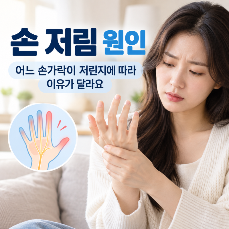 손 저림 원인, 어느 손가락이 저린지에 따라 이유가 달라요