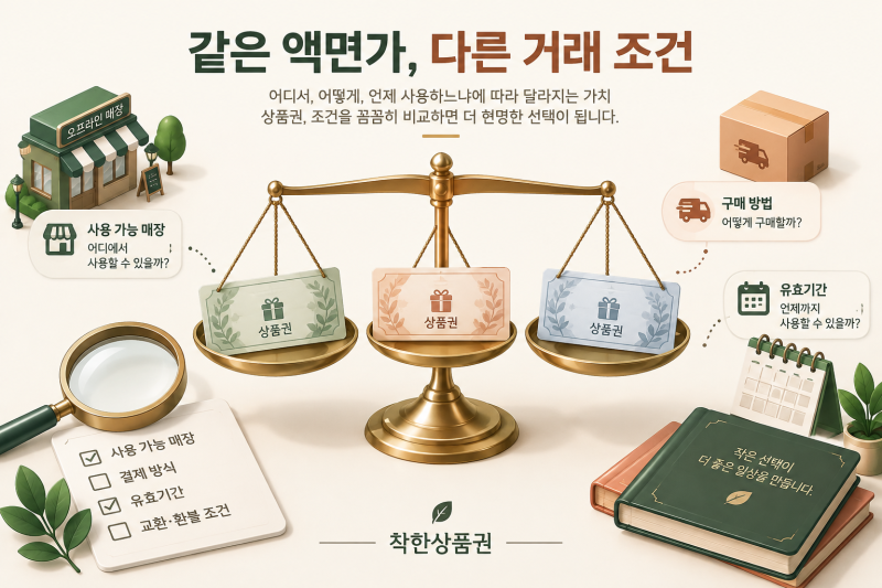 상품권 매입 시세는 어떻게 정해질까요? 같은 5만 원권의 가격이 다른 이유