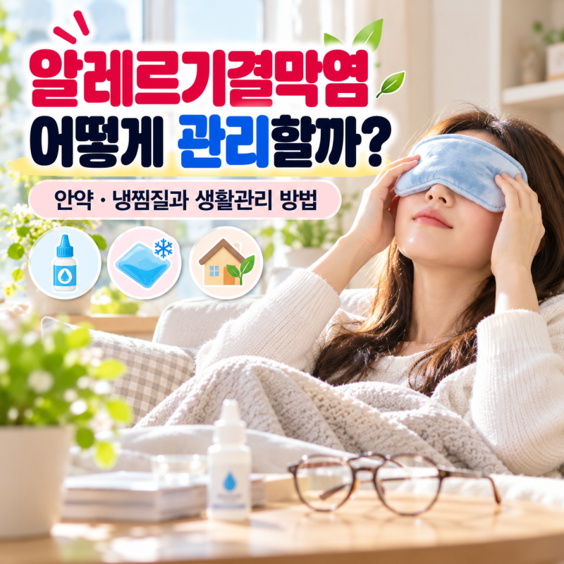 알레르기결막염 어떻게 관리할까? 안약·냉찜질과 생활관리 방법