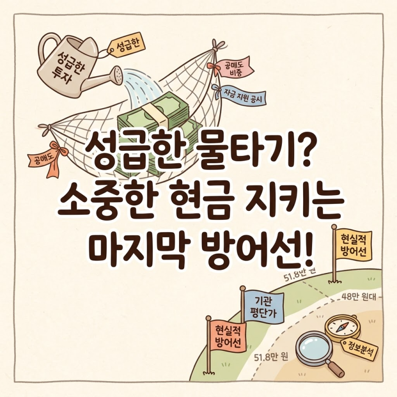삼성SDI 51만 원 지지선 붕괴 위기? 지금 추가매수 망설여지는 이유