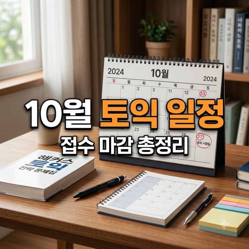 10월 토익 시험 일정 접수 마감일과 성적 발표일 완벽 정리