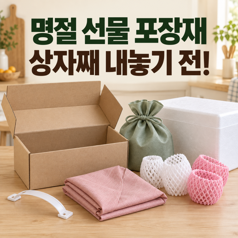명절 선물 포장재 분리배출, 상자째 내놓기 전 확인할 것