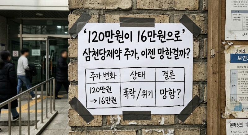 '120만원이 16만원으로' 삼천당제약 주가, 이젠 망한걸까?