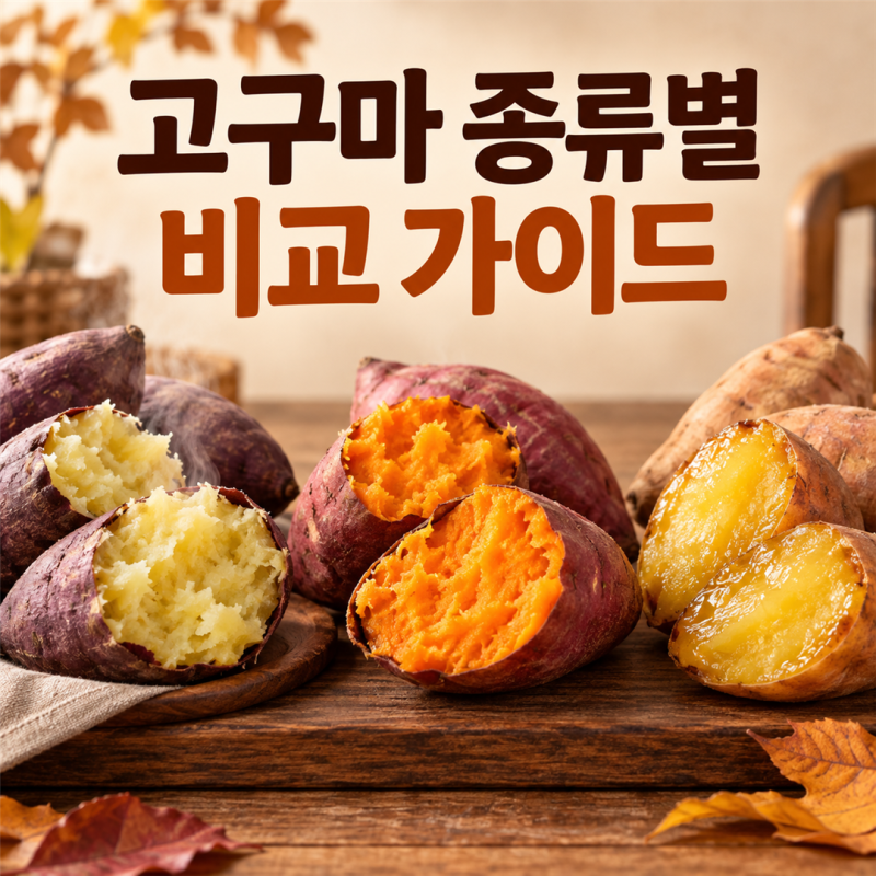 고구마 종류 밤고구마 호박고구마 꿀고구마 차이와 보관법