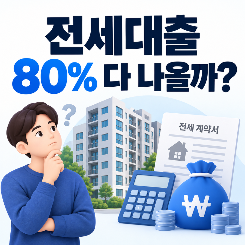 전세대출 보증금 80%면 다 나올까? 한도·금리보다 먼저 보는 조건