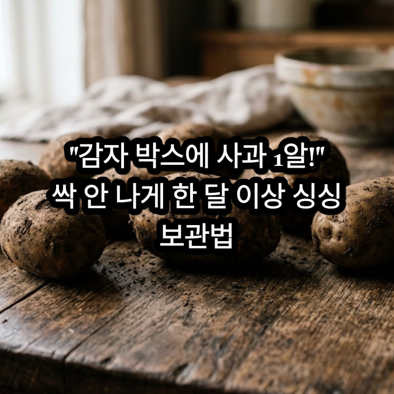 감자 보관방법 양파랑 같이 두면 망합니다! 싹 안나게 사과 신문지 보관법
