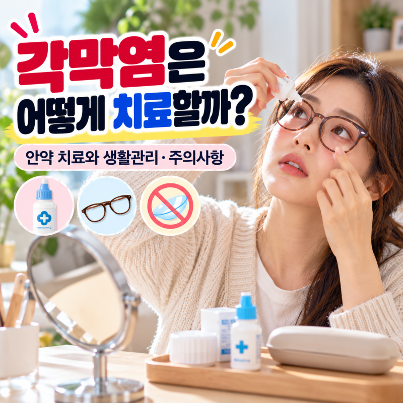 ️ 각막염은 어떻게 치료할까? 안약 치료와 생활관리·주의사항