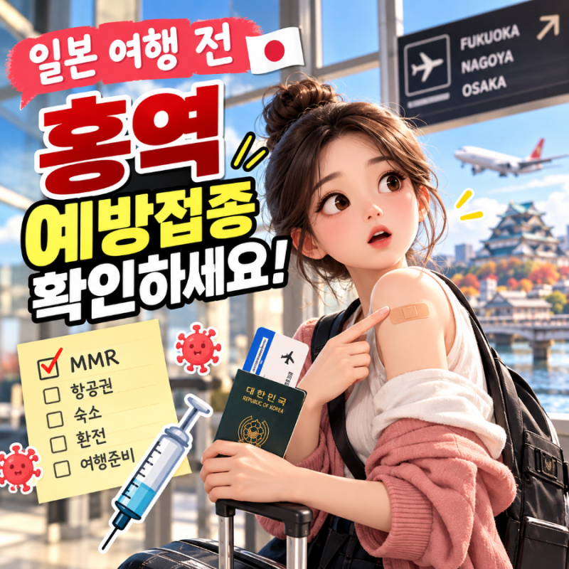 후쿠오카 여행 준비｜홍역 주사, 맞았나? 오래된 예방접종 수첩에서 찾은 MMR