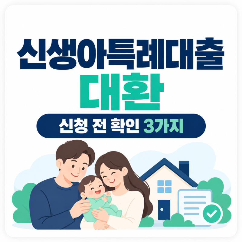 신생아특례대출 대환 조건, 등기 3개월 기준 한도, 5년 뒤 금리까지