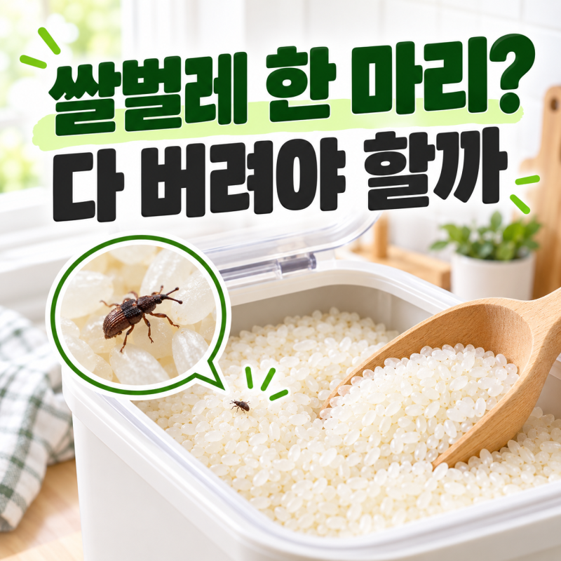 쌀에서 벌레가 한 마리 나왔다면 다 버려야 할까? 쌀벌레 생겼을 때 대처법