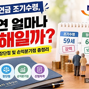 국민연금 조기수령, 과연 얼마나 손해일까? 감액률·장단점 및 손익분기점 총정리