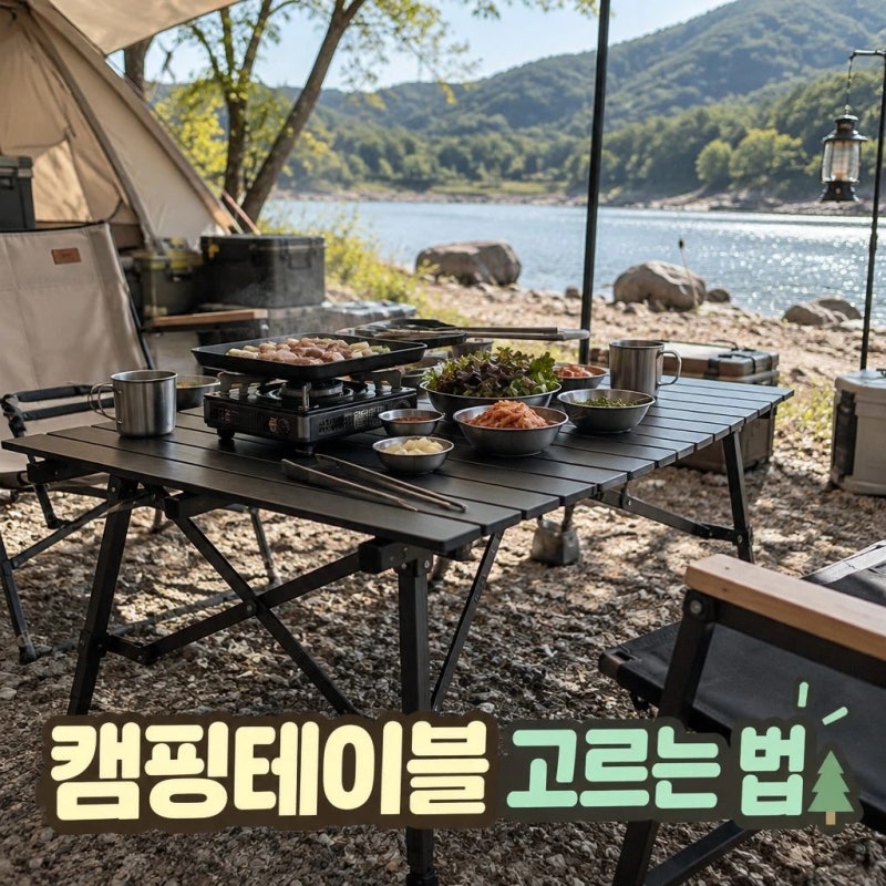접이식 캠핑 테이블 고르는 기준 정리