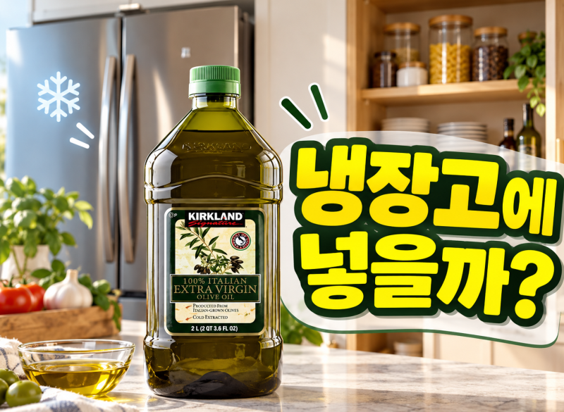 코스트코 대용량 올리브오일, 냉장고에 넣어야 오래갈까?