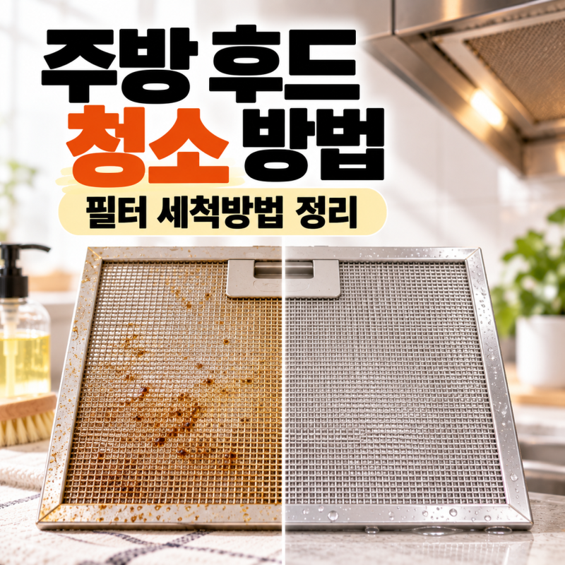 주방 후드 청소 방법·주기｜과탄산소다·베이킹소다 사용해도 될까?