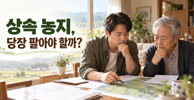 상속 농지 전수조사, 당장 팔아야 하나? 2026 농지법 개정 핵심