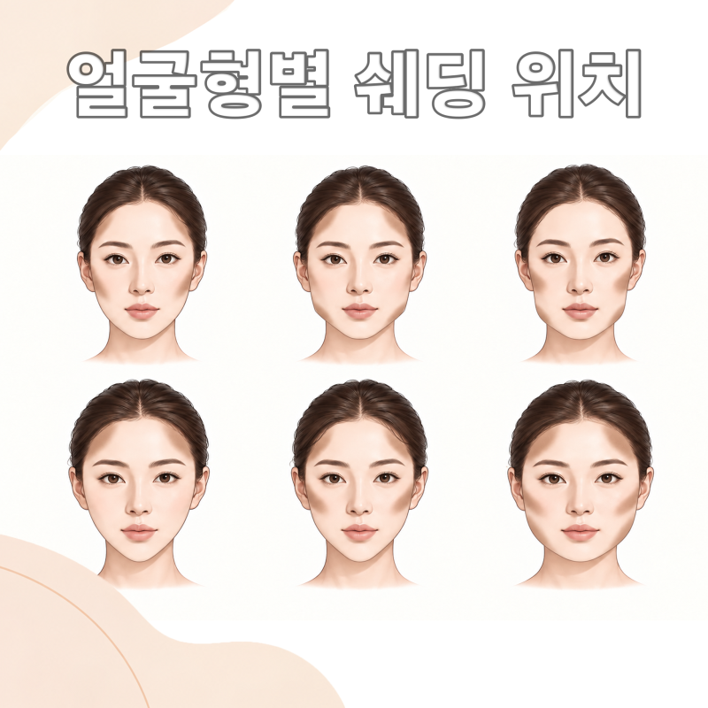 얼굴형별 쉐딩 방법 총정리 ｜내 얼굴형에 맞게 자연스럽게 음영 넣기