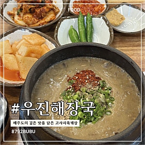 [제주 제주시] 제주도 우진해장국｜공항 근처 맛집 웨이팅해서 먹은 고사리육개장 솔직후기