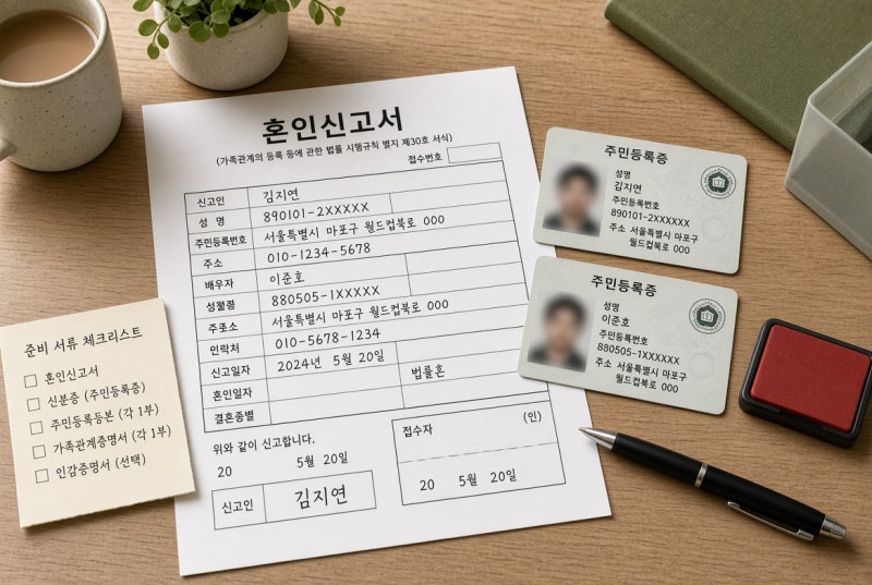 결혼식은 혼인신고가 아닙니다 | 구청에서 끝나는 일과 그다음에 할 일