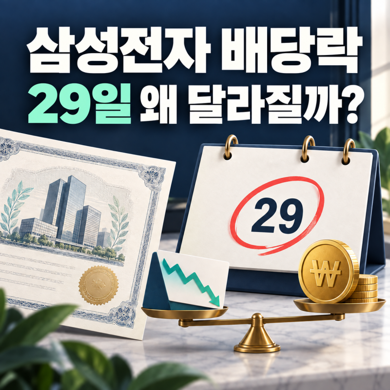 삼성전자 배당락｜29일 주가 왜 달라질까