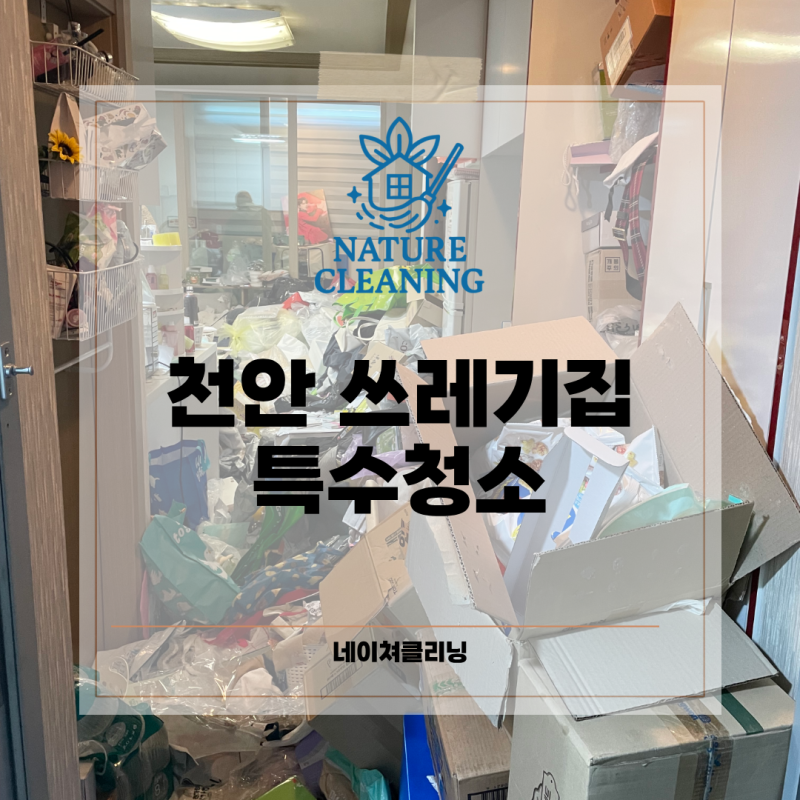 천안 쓰레기집 청소 원룸 특수 청소 퇴실 짐 정리정돈까지