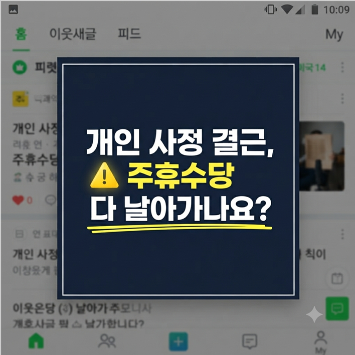 아르바이트 개인 사정으로 결근하면 주휴수당 못 받나요? 월말·월초 주휴수당 계산법 총정....